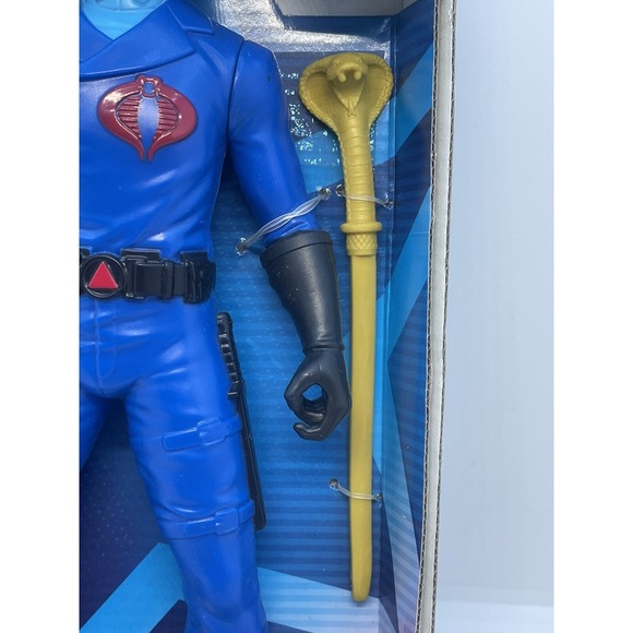 G.I. JOE COBRA‎ COMMANDER with STAFF 9" ACTION FIGURE BRAND NEW FAST SHIPPING - Picture 4 of 5